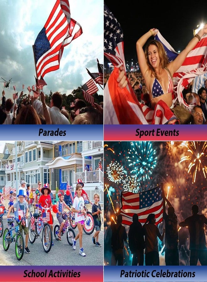 Mysense Patriotic USA Flag Face Hair Glitter for Independence Day Memorial Day Veterans Day, 4th of July Outfits and Accessories for Women Kids, 08# Red White and Blue Glitter Stick, 0.56oz - Image 5